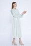 Vefastyle See-line, rochie midi, margele, mint - 4