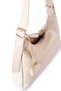 Stella Faux Leather Women's Shoulder Bag with Charms and Adjustable Strap Detail, Cream - 3