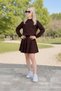 Girl's Pearl Detailed Long Sleeve Skirt Set I Blouse & Skirt Set I Holiday Girl's Set 4-12