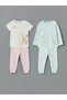 Quality Parts from Çelebi Store Zero Roba Collar Floral Baby Girl Pajama Set 2 Pieces