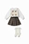Girl's 4-Piece Set with Shorts and Skirt - 2