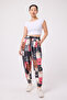 Women's Street Style Printed Crinkled Sports Harem Pants - 4