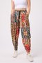 Women's Street Style Printed Crinkled Sports Harem Pants