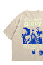 Unisex Cream Oversize T-Shirt - Stephen Curry Warriors Printed 100% Cotton Crew Neck T-Shirt - 3