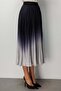 Pleated Color Gradient Midi Skirt - 4