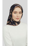 Morya Patterned Rayon Scarf - Brown - 8