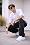 Men's Baggy Loose and Long Fit Jean Denim Trousers - 4