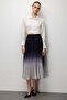 Pleated Color Gradient Midi Skirt - 2
