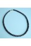 Dark Black Pearl Necklace - 4