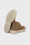 Genuine Leather Lace-Up Comfortable Casual Sports Shoes Sand Color Sneaker - 3