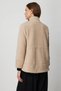 Women's Lace-Up High Collar Mink Coat 66721 - 3