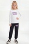 Girls' 3-Piece Tracksuit Set – 6-Piece Long Sleeve Sweatshirt and Sweatpants Set - 2