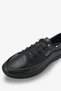 Aroan Women's Genuine Leather Sneaker Sports Shoes - Black - 5