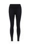 Women's Sports Leggings Push up Seamless Gathering High Waist - Black - 3
