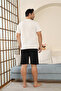 100% Cotton Short-Sleeve Pocketed Men's Shorts Pajama Set 2015 - 5