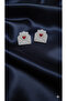 Lettre Heart Detailed Envelope Form Polymer Clay Earrings – Handmade Minimal Romantic Design - 4