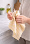 100% Cotton Double Layer Muslin Kitchen Drying Cloth Set of 2 40X60 cm Absorbent Soft Kitchen Towels - Elv - 4