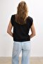 Basic vatkalı t-shirt - 5