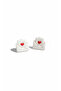 Lettre Heart Detailed Envelope Form Polymer Clay Earrings – Handmade Minimal Romantic Design