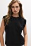 Basic vatkalı t-shirt - 3