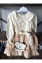 Fluffy Dress with Muslin Fabric and Bag - 3