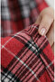 Plaid Patterned Lumberjack Winter Dress 2508-05 Red - 6