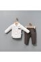 Linen Shirt Gabardine Trousers 2-Piece Children's Set - 3