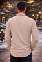 Beige Lumberjack Shirt Men's Regular Fit Single Pocket Winter Shirt Stylish and Comfortable - 3