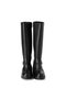 Castle 22900 Women's Black Genuine Leather Zippered Warm Lining Below the Knee Casual Boots - 5