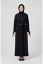Snap Detailed Belted Sports Dress 71183-05 Navy Blue - 3
