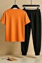 Unisex the Future Design Printed T-Shirt - 2-Piece Tracksuit Set - 2