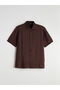 Ozmarka New Season Regular Fit Short Sleeve Viscose Men's Shirt - 5