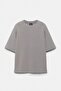 Kısa kollu interlok sweatshirt