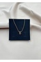 Letter B Special Boxed Three-Dimensional Bumble Steel Balloon Letter Gold Color Necklace All the Alphabet - 2