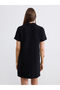 Nevavm with a Difference of Opinion, Lcw Comfort Black Shirt Collar Tweed Mini Dress - S6M774Z8-Cvl - 4