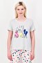 Women 2 Pieces Graphic Print T-Shirt And Shorts Pajama Set, Multicolor - 2