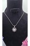 Silver Color Zircon Stone Steel Tarnish Resistant Star Medallion Necklace
