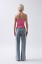 Ribbed Strapless Knitwear Blouse Crop - 7