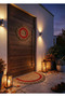 Rustic Jute Welcome Set of 2 Natural Door Mat Door Decoration Wreath Semicircular Doormat - 3