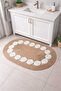 Handmade Snail Model Bathroom Mat in Front of the Sink - 2