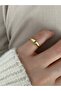 Limited Edition - Minimal Bottom Adjustable Joint Women's Ring with Little Finger Baguette Stone - 4