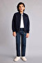 College Collar Embroidery Detailed Bomber Coat for Boys G6747A826Sp - 2