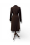Our Bitter Brown Button-Decorated Coat Model - 2