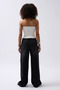 Ribbed Strapless Knitwear Blouse Crop - 6