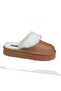 55332 Plush Leather and Fur Slippers