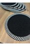 Herakles 6 Pieces Wicker Plate Mat / American Service Lux Presentation Plate Mat with Stripes - 4