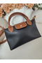 Women's Hand and Shoulder Bag with Adjustable Strap, Quality Craftsmanship and Faux Leather Baguette Stylish Bag - 6
