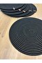 Linen 6 Pieces Jute Placemats / American Service Lux Presentation Plate Mats - 4
