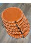 Herakles 6 Pieces Wicker Plate Mat / American Service Lux Presentation Plate Mat with Stripes