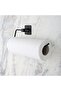 ®   Self-Adhesive Black Stainless Metal Roll Towel Holder